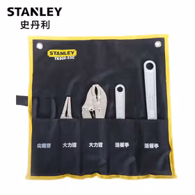 史丹利 5件活动扳手和钳套装；TK909-23C