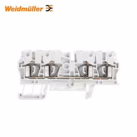 魏德米勒 直通型接线端子,弹片联接,2.5mm,800V,24A,白色；ZDU 2.5/4AN WS