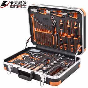 卡夫威尔工具箱套装家用汽修套筒扳手圣多瑞136件套 SS3567E