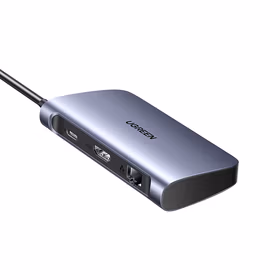 绿联UGREEN TypeC拓展坞 50771 HDMI+网口+USB3.0+PD 6合一
