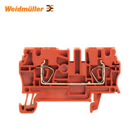 魏德米勒 直通型接线端子,弹片联接,2.5mm,800V,24A,红色；ZDU 2.5 RT