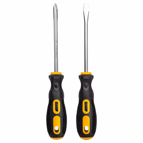 得力 螺丝批套装2件套铬钒钢  ；DL260002B