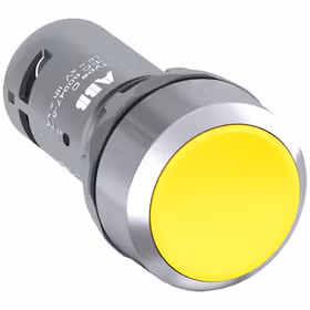 ABB CP1平头复位型按钮,黄色；CP1-30Y-20