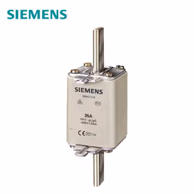 西门子 NH熔断片,NH2,输入：50A,gG,UnAC：500V,Un直流：440V,前端标示警报器,导电握耳；3NA3 2 50A 500V AC/440V DC gL/gG