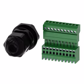 西门子 米制螺纹套管接头M20为了引入圆电缆,引入IO-Link壳体,用于塑料或金属壳体带1-3个指令位,包含10芯接线插头用于IO-Link模块；3SU19000JC100AA0