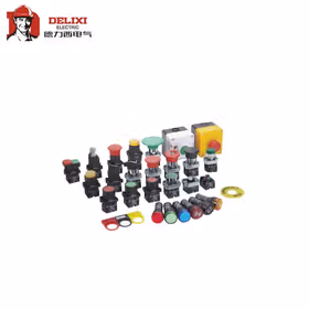 德力西电气 按钮开关；LAY5S-BW3 红 AC.DC 48V 1NO+1NC(标准型带灯平钮)