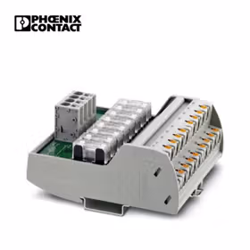 菲尼克斯 VARIOFACE模块,带有2条均压等电位汇流条,可安装在NS35导轨上,模块宽度:97.7mm；VIP-2/PT/PDM-2/16/FU 6.3A