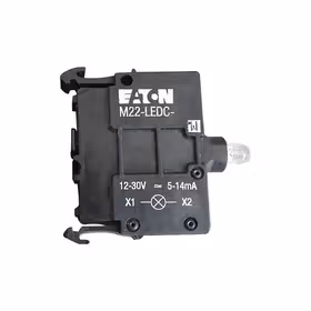 伊顿穆勒 按钮和指示灯附件，后部安装带灯基座，白，24DC/AC；M22-LEDC-W