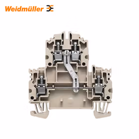 魏德米勒 双层端子,螺钉联接,4mm,800V,32A,深褐；WDK 4N V