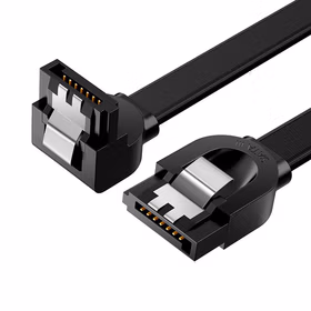 绿联UGREEN SATA3.0数据线 30797 0.5m 黑色 直对弯头