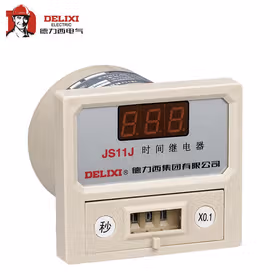 德力西电气 数显式时间继电器；JS11J 1分-9999分 AC380V