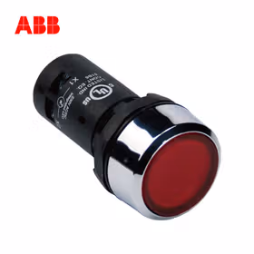 ABB CP1平头复位型按钮（不带灯型）,红色；CP1-10R-11