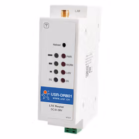 有人(LonHand) 4G工业路由器 导轨式 小体积 远程设备管理 五模十三频 USR-DR801 全网通
