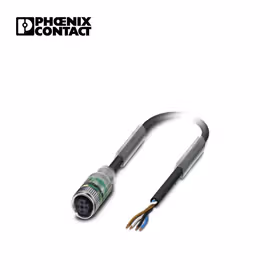 菲尼克斯 传感器/执行器电缆；SAC-4P- 5,0-240/M12FS-2L