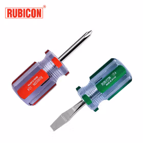 罗宾汉(RUBICON) 磁力彩条一字形螺丝批6X38mm；104-1.5"(-)