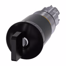 西门子 蘑菇头按钮,22mm,圆形,金属,高光,黑色,40mm,带CES锁,锁芯型号VL5,强制锁定,钥匙解锁；3SU10501HU100AA0