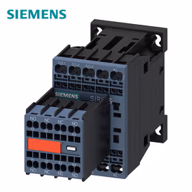 西门子 功率接触器,16A,7.5kW,2NO+2NC,24VDC带内置二极管,3极,尺寸S00弹簧型端子连接辅助开关不可分；3RT20182FB443MA0