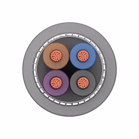 易初 UL美标多芯电源线；300/300V；3X14AWG 黑色；100米/卷