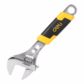 得力 塑柄活扳手   6寸；DL30106(新旧交替，随机发货)