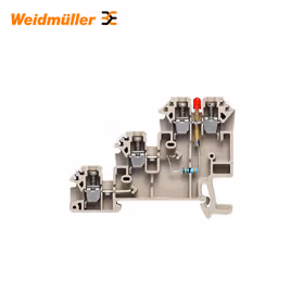 魏德米勒 W系列,传感器/执行器端子,额定横截面:2.5mm,螺钉联接；DLI 2.5/LD-GN/NPN -+ DB