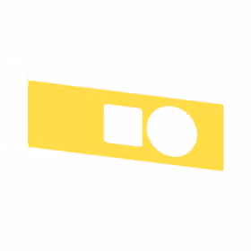 西门子 名称牌支架用于急停蘑菇形按钮外壳,黄色,无标记,自粘式带切口EMERGENCYSTOP；3SU19000BF310AA0