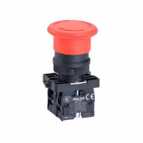 德力西电气 按钮开关；LAY5s-ES &Phi;40 红 1NC(经济型旋转复位式急