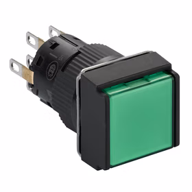 施耐德电气 自锁定带灯按钮,方形,绿色,24V,2NO/NC；XB6ECF3B2F