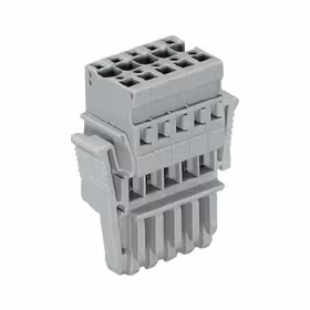 万可(WAGO) 1线孔型插头,锁定卡,4mm,额定电流32A,弹簧连接,15极；769-115/021-000