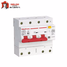 德力西电气 大电流漏电断路器；DZ47LE-125 3P+N li(C) 100A 100MA