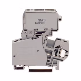 万可(WAGO) 保险丝接线端子,保险丝盒可断开,"适用于小型公制保险丝""x1""",不带熔断指示器；281-623