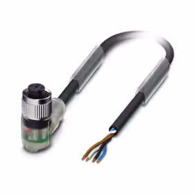 菲尼克斯 传感器/执行器电缆；SAC-4P- 3,0-PUR/M12FR-3L