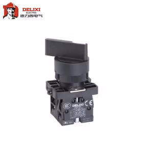 德力西电气 按钮开关头部,黑色；LAY5s-EJ 三位自复 钮头(经济型旋柄钮)