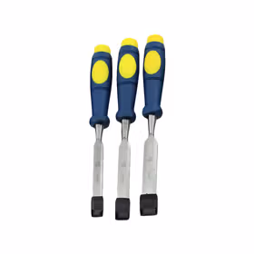 长城精工 双色塑柄木工凿三件套,12.5mm(1/2")/20mm(3/4")/25mm(1")；403003