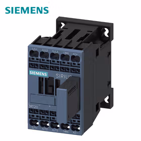 西门子 功率接触器,7A,3kW,1NO,24VDC,带可变电阻插接,3极,尺寸S00,笼卡式连接；3RT20152QB41