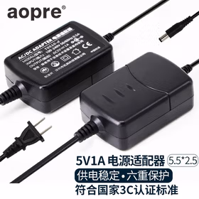 aopre 5V1A电源适配器5v电源视频光端机光纤收发器电源监控路由猫机顶盒充电器T0510-d