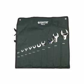 世达 10件全抛光双开口扳手组套5.5X7~30X32mm；08010