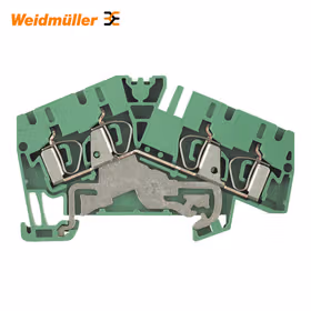 魏德米勒 Z系列,接地型接线端子,额定横截面:4mm,弹片联接,绿/黄；ZPE 4-2/4AN