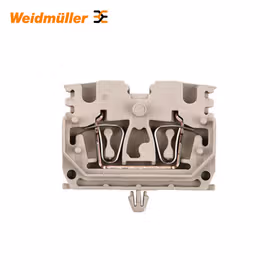 魏德米勒 Z系列,直通型接线端子,额定横截面:2.5mm,弹片联接,深褐,直接安装；ZDUB 2.5-2/2AN/RC