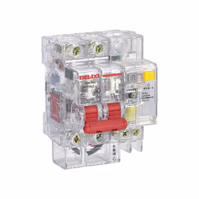 德力西电气 DZ47TRLE透明小型漏电断路器；DZ47TRLE 透明RCBO 6kA 2P C型 6A 30mA