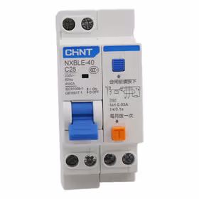 正泰 NXBLE-40 剩余电流动作断路器；NXBLE-40 1P+N C25 0.03A 4.5kA