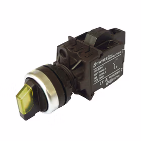 上海天逸电器 圆形二位置旋钮,黄色,带灯；LA42XLD29-40/DC24V/Y
