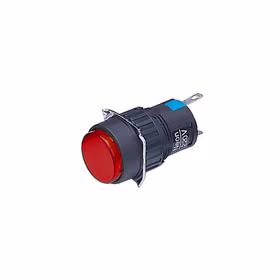 上海天逸电器 圆形平头按钮,红色,带灯；LA42(B)PD-11/DC(AC)6V R