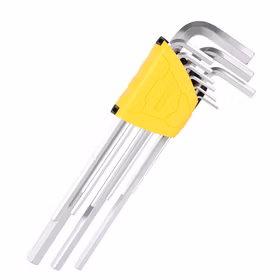 得力 特长平头内六角组套塑架   9件套；DL3099