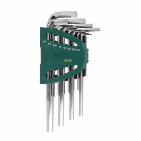 世达 12件英制加长内六角扳手组套1/16"-3/8"；09108