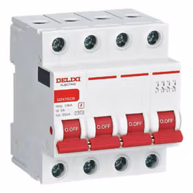 德力西电气 电涌保护器专用保护装置；DZ47SCB-65 65kA/分断能力65kA 4P