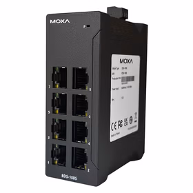 Moxa 系列8端口非网管型工业以太网交换机；EDS-108S