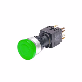 上海天逸电器 带灯蘑菇钮；LA42(S)MD-01/DC24V/G