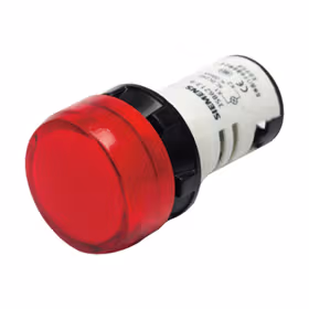 西门子 一体型信号灯,22mm,塑料,圆形,集成LED,24VAC/DC红色；3SB62D3R