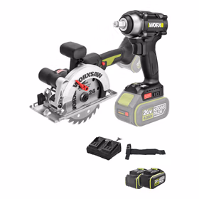 威克士20V无刷电圆锯WU535X.2(6.0双电)电动扳手风炮WE272.9工具套装