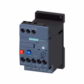 西门子 过载继电器2.2...3.2A规格S00,等级10,独立安装,主电路：螺丝端子,辅助电路：螺丝端子；3RU61161DB1